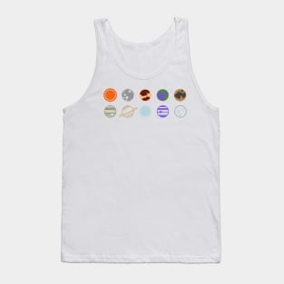 mimilist planets Tank Top